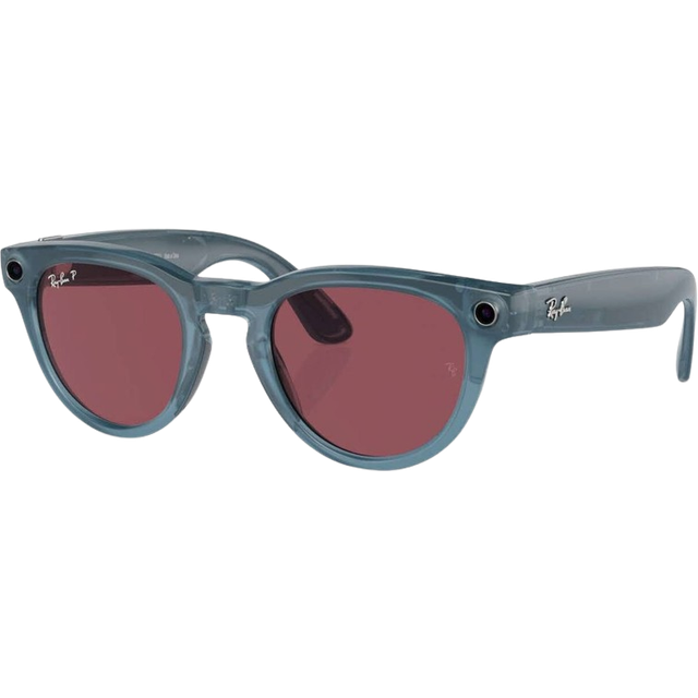 Ray - Ban Unisex Meta RW4009 Headliner 66985Q Solglasögon Injicerad Blå Röd Pantor Polariserad