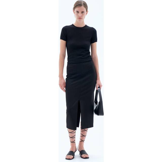 Filippa K, Kjol, Dam, M, Jersey Pennkjol - black (M)