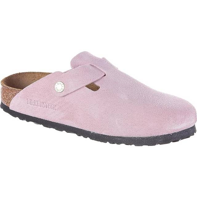 Suede clogs Birkenstock Boston - Rose