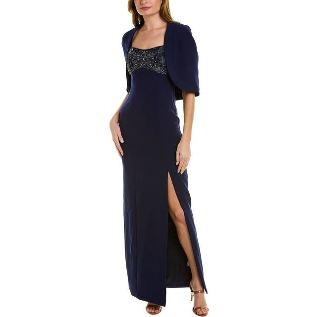 Theia Brigitta Capelet Column Gown