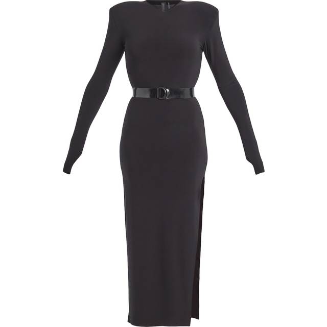 Norma Kamali Jersey midi dress - black (UK 12)