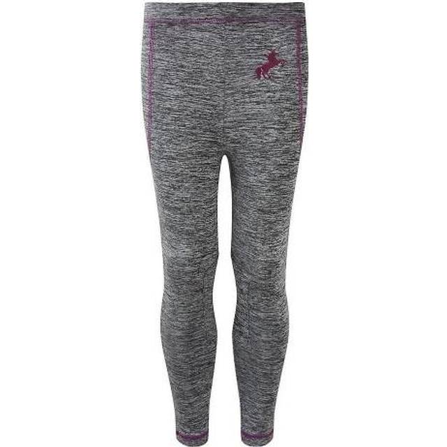 (8-9 Years, Grey Melange/Purple) Mark Todd Childrens/Kids Toddy Leggings