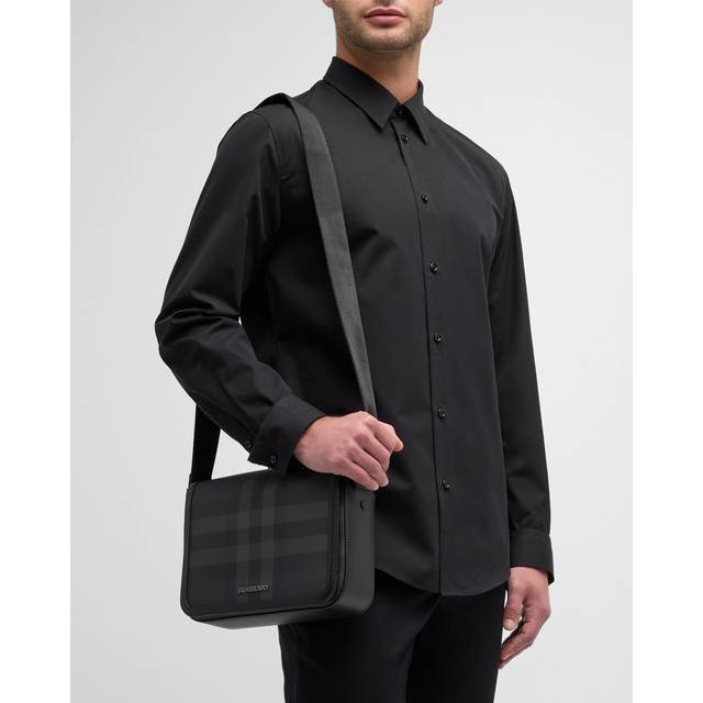 Burberry Slim Fit Cotton Formal Shirt - Black - 41
