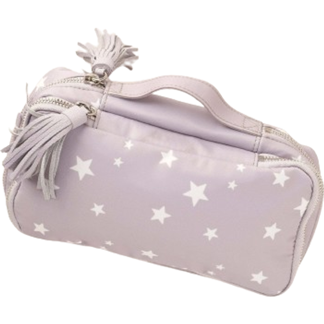 Grey Nylon Baby Change Kit - Grey Star / 12 x 23cm
