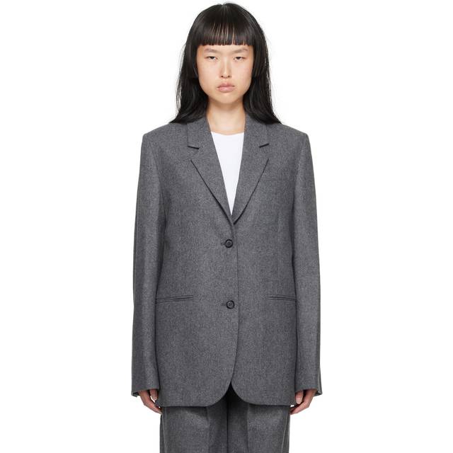 Toteme Wool-blend blazer - grey (UK 12)