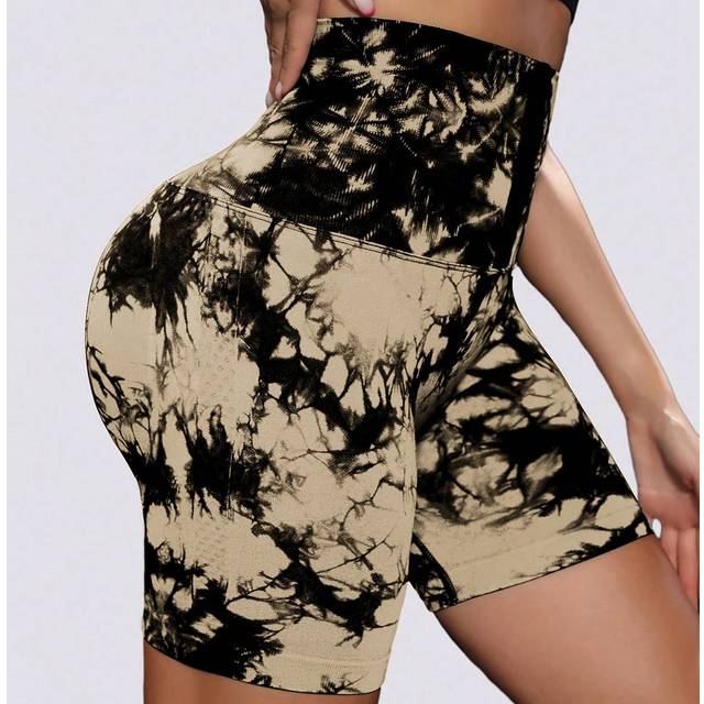 SHEIN Tie-Dye Drawstring Sports ShortsWomen Sweat Short, Gym Short, Biker Short