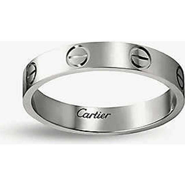 Cartier Womens Platine Love Small Platinum Wedding Band 61mm - PLATINE