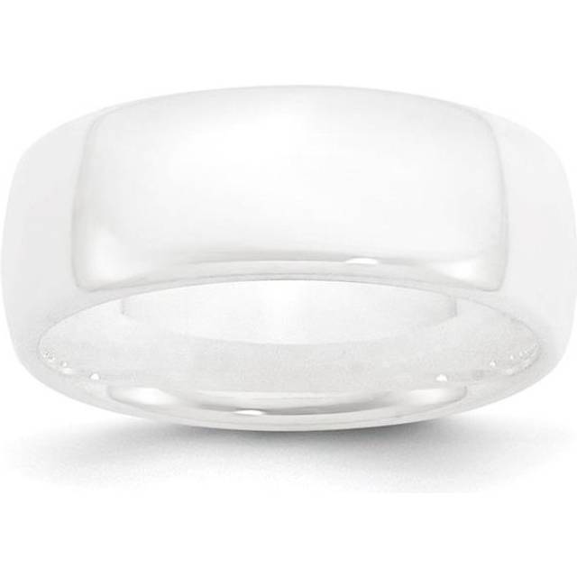 Bridal CER2-7 8 mm Ceramic White Polished Band, Size 7