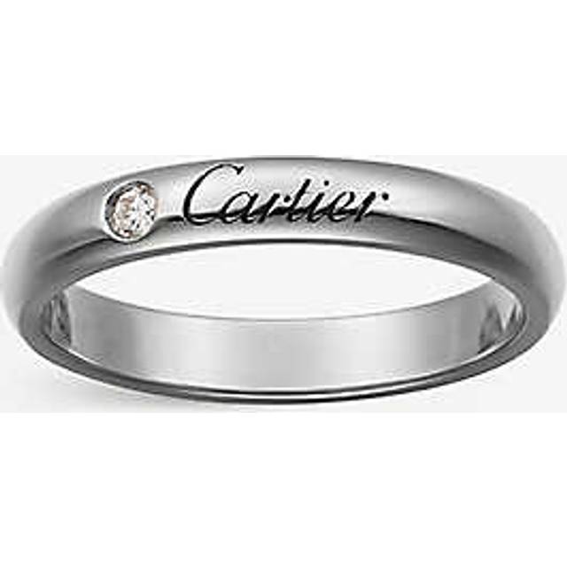 Cartier Womens Platinum (silver) C De Wedding Ring 51mm - Platinum (Silver)