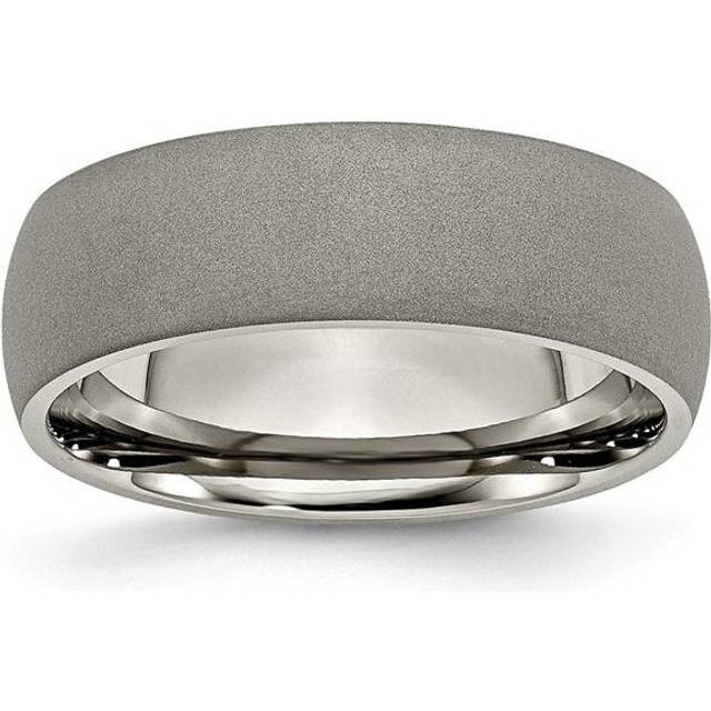 Chisel TB110-6.5 Titanium Stone Finish 7 mm Band - Size 6.5