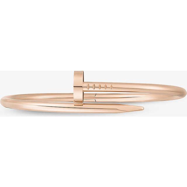 Cartier Womens Rose Juste Un Clou 18ct Rose-gold Bracelet 19cm - ROSE