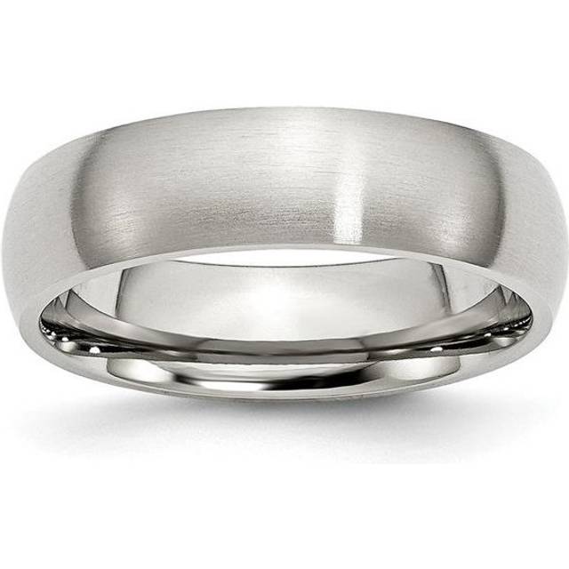 Bridal SR16-8 6 mm Stainless Steel Brushed Band - Size 8