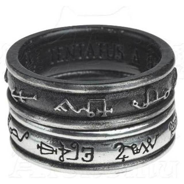 Alchemy of England R212T Demon Black & Angel White Ring - Size T