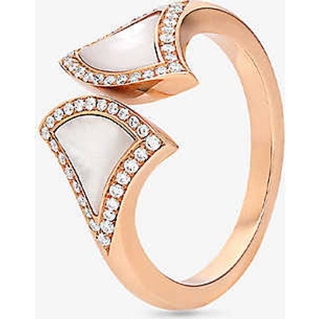 Bvlgari Rose Gold, Diamond and Mother-of-Pearl Divas' Dream Ring - 50
