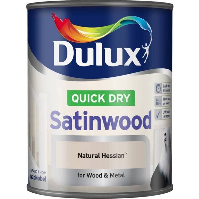 Dulux Quick Drying Satinwood 750ml Natural Hessian