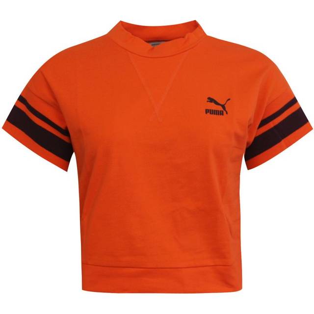 Puma tipping womens orange crop top