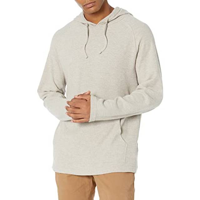 Amazon Essentials Mens Long-Sleeve Slub Thermal Pullover Hoodie (Previ
