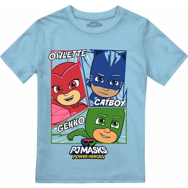 Pj masks boys t-shirt comic heroes top tee 3-8 years official