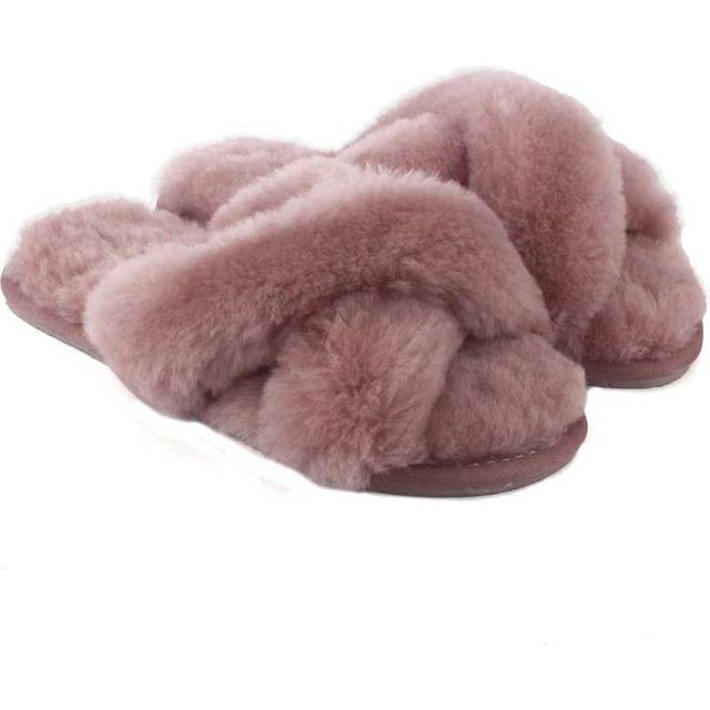 Delilah Sheepskin Slippers - Pale Pink - 6