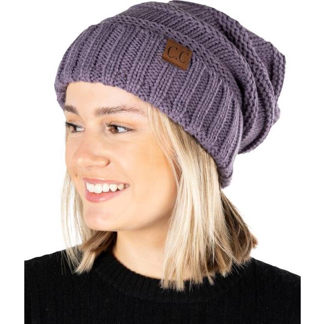 Oversized Slouchy Beanie - Violet