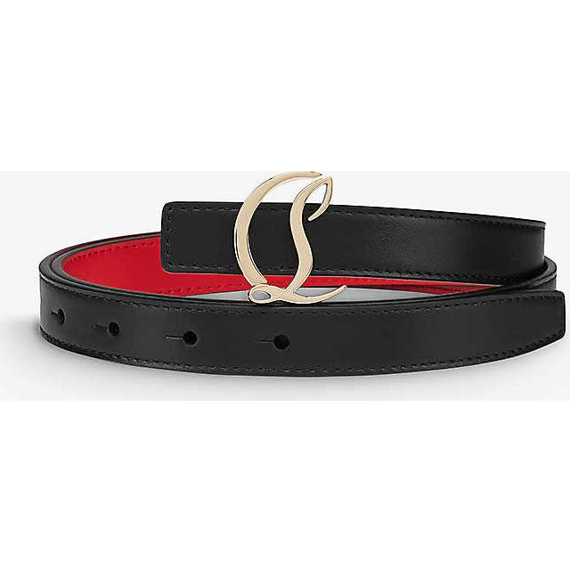Christian Louboutin Logo leather belt - black (Inch 31.5)