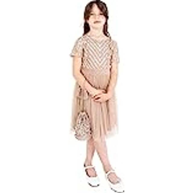 Maya Deluxe Kids' Sequin Midi Dress