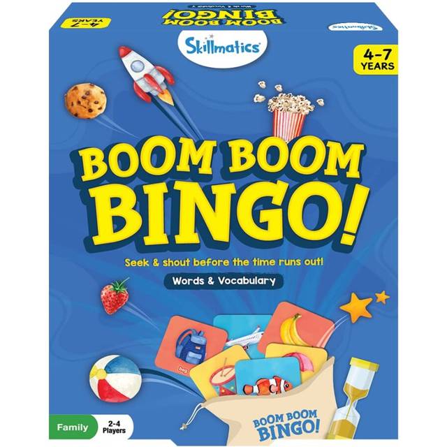 Bingo Preschool Board Game - Words & Vocabulary, Fun & Fast Matching Bingo Game, Gifts for Boys & Girls Ages 4 to 7