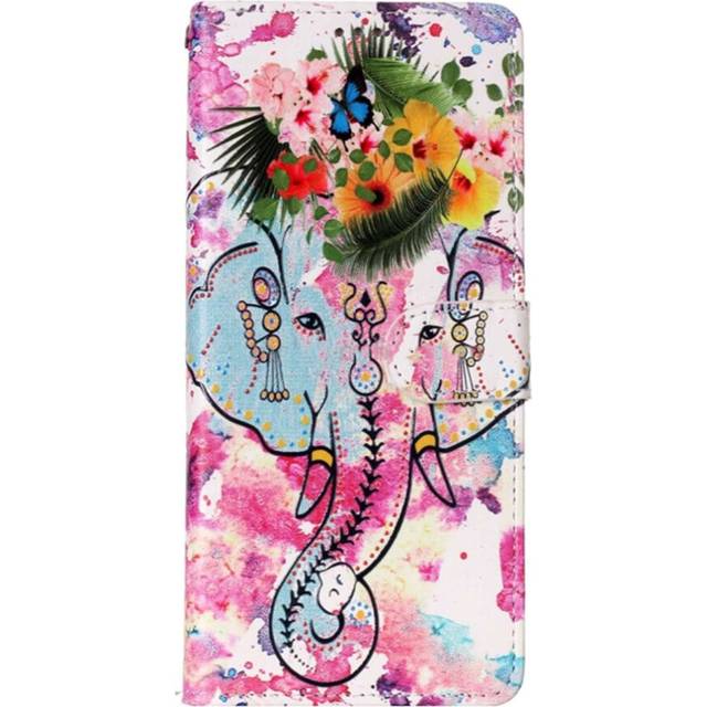 For Galaxy Note 8 Embossed Flower Elephant Pattern Horizontal Flip Leather Case with Holder & Card Slots & Wallet & Photo Frame