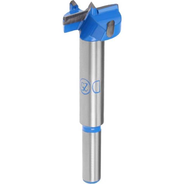 Forstner Drill Bits 25mm, Tungsten Carbide Wood Hole Saw Auger Opener, Woodworking Hinge Hole Drilling Boring Bit Cutter (Blue, Gray)