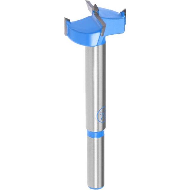 Forstner Drill Bits 24mm, Tungsten Carbide Wood Hole Saw Auger Opener, Woodworking Hinge Hole Drilling Boring Bit Cutter (Blue, Gray)