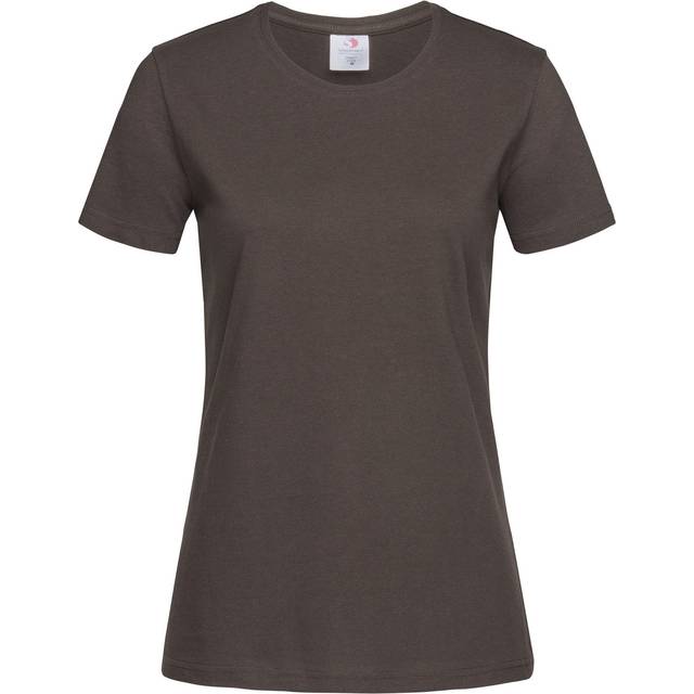 (M, Dark Chocolate Brown) Stedman Womens/Ladies Classic Tee