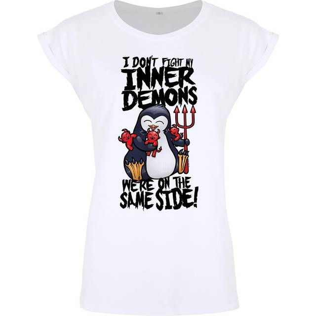 Psycho Penguin Damer/Kvinnor Inner Demons Premium T-shirt X Large vit