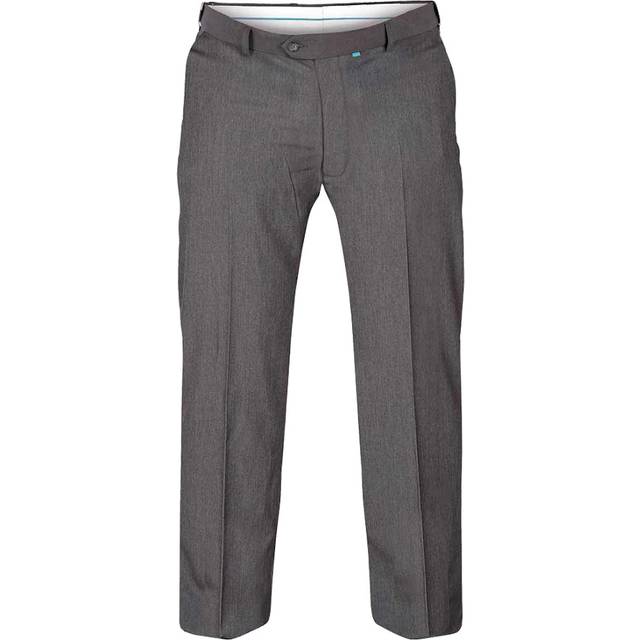 (60L, Charcoal) D555 Mens Kingsize Supreme Stretch Dress Trousers