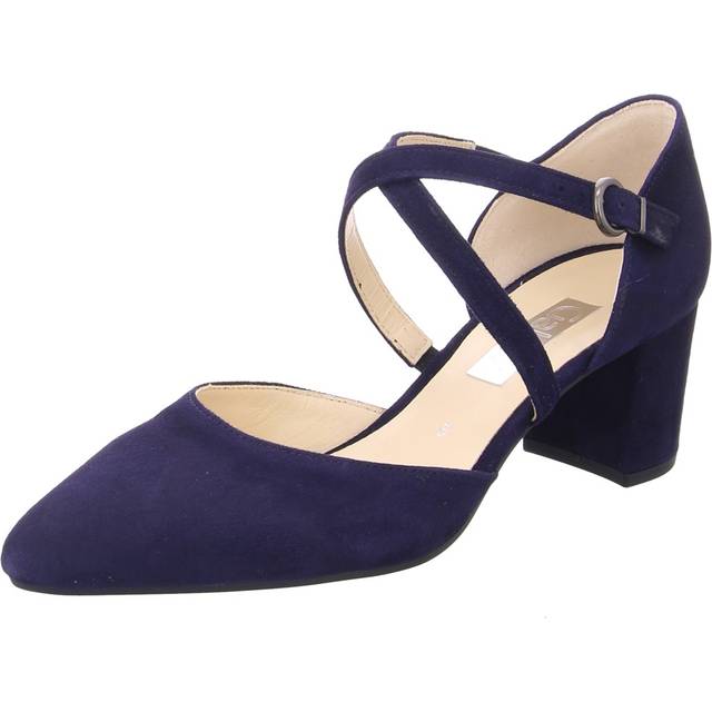 'Gisele' Open Court Shoes - Navy - 8