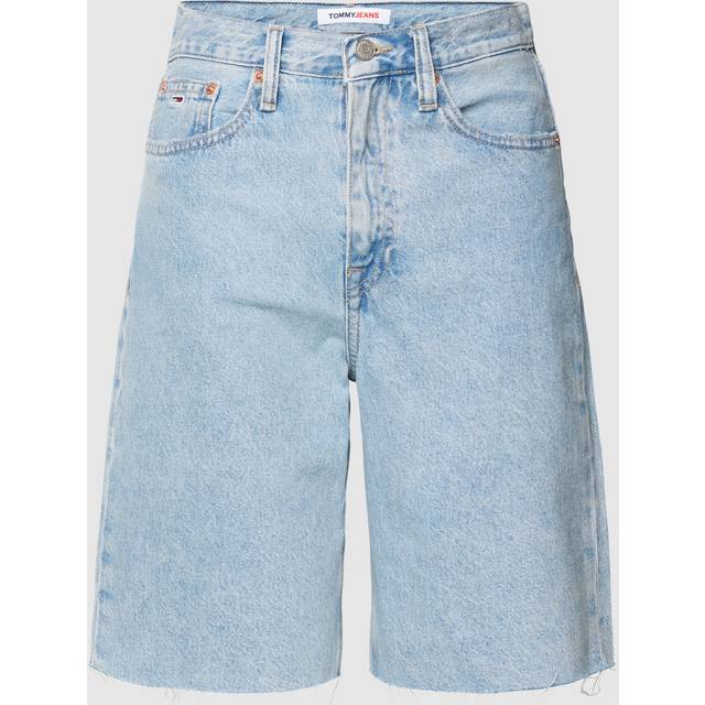 Tommy Hilfiger, Shorts, Dam, W27, Denim, High Waist Bermuda Denim Shorts - blue (W27)