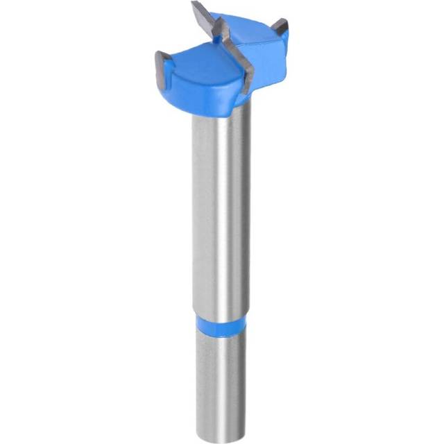 Forstner Drill Bits 21mm, Tungsten Carbide Wood Hole Saw Auger Opener, Woodworking Hinge Hole Drilling Boring Bit Cutter (Blue, Gray)