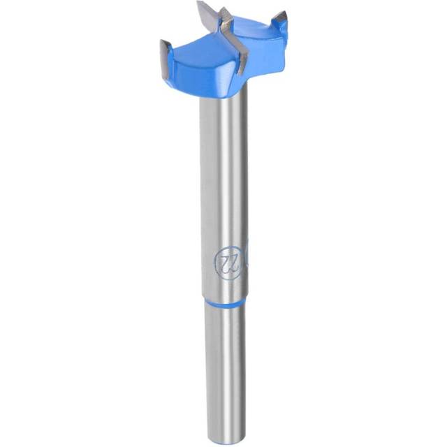 Forstner Drill Bits 22mm, Tungsten Carbide Wood Hole Saw Auger Opener, Woodworking Hinge Hole Drilling Boring Bit Cutter (Blue, Gray)