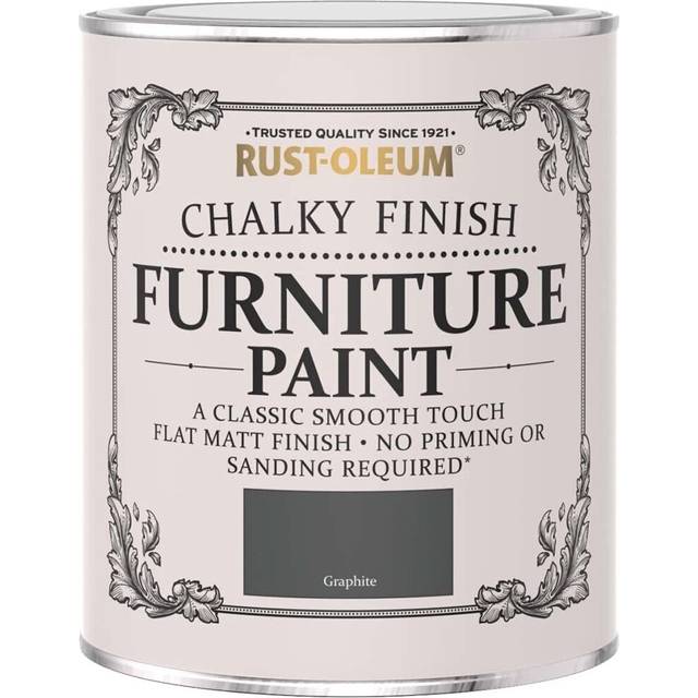 Rust-Oleum AMZ0034 A Classic, Smooth Touch Flat matt Paint Finish, Graphite, 750ml