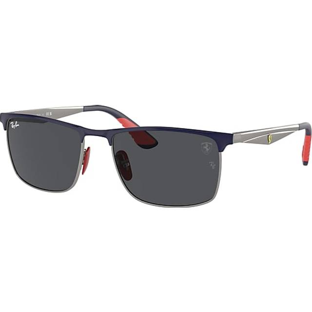 Ray-Ban RB3726M SCUDERIA FERRARI COLLECTION Solglasögon Blågrå Montura Grå Lentes 57-18