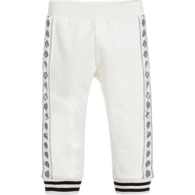 Moncler Enfant Girls Ivory Cotton Joggers - 18-24 month