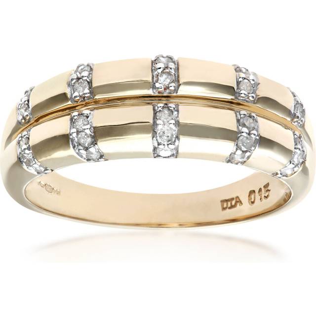 (J) Jewelco London 9ct Yellow Gold Diamond Wedding Ring - PR0AXL4667Y