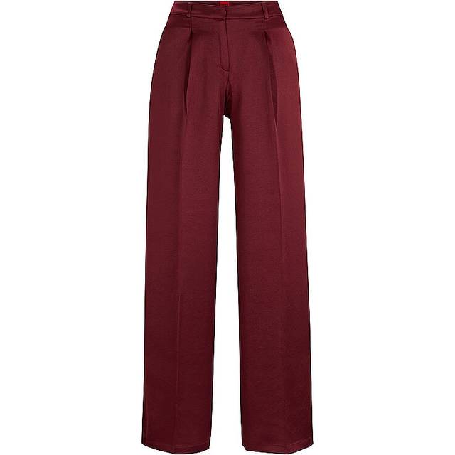 Hugo Haroti-1 Regular-Fit Trousers - Red