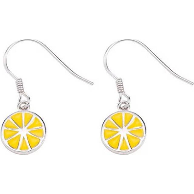4PCS  Fruit Lemon Earrings Copper Jewellry Fashion Earrings for Women Gift