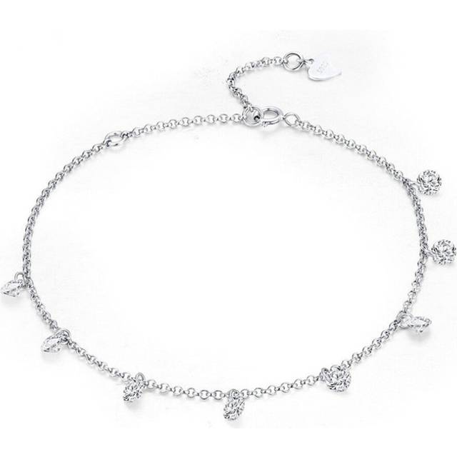 Silver plating Simple Link Chain Bracelets & Bangles for Women Jewelry