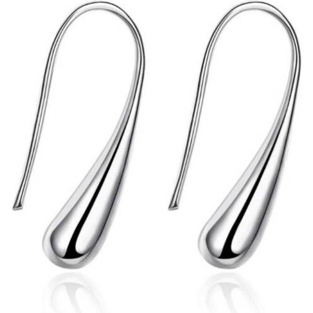 3PCS  Silver plated copper Earring Fashion Jewelry Teardrop/Water Drop/Raindrop Dangle Earrings for Women Valentine Gifts - Multicoloured