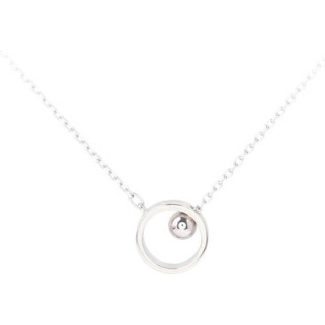 2PCS Silver plating Necklace Cute Design Geometry Pendant Necklaces Gift for Valentine's Day