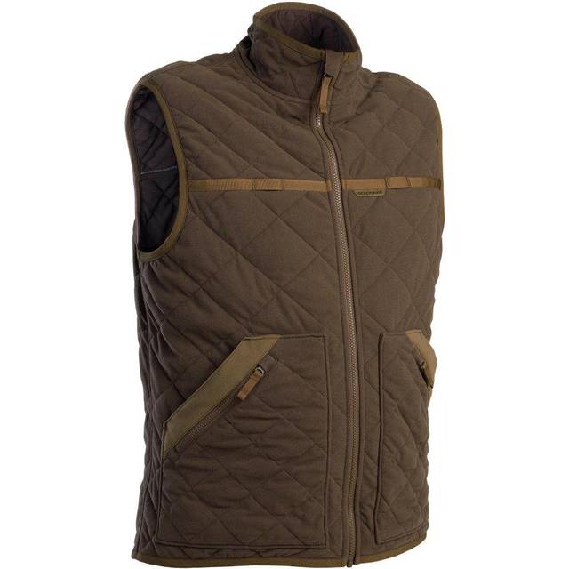 Country Sport Silent Padded Gilet 500 Brown. - Ebony Brown