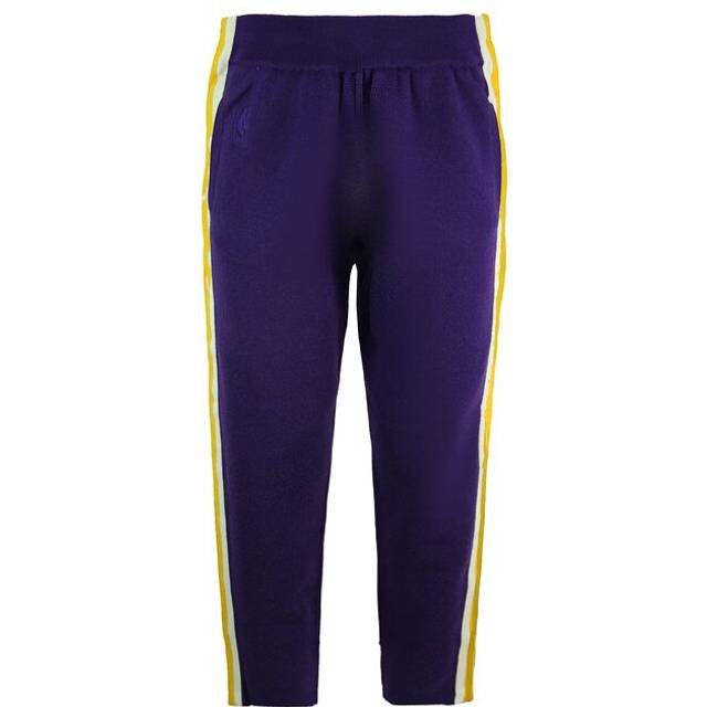 Mitchell & Ness x CLOT LA Lakers Knit Warm Up Mens Track Pants - Navy Wool - Size Large
