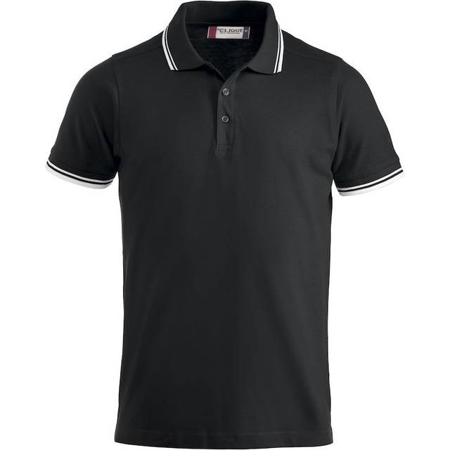 (XL, Black/White) Clique Unisex Adult Amarillo Polo Shirt
