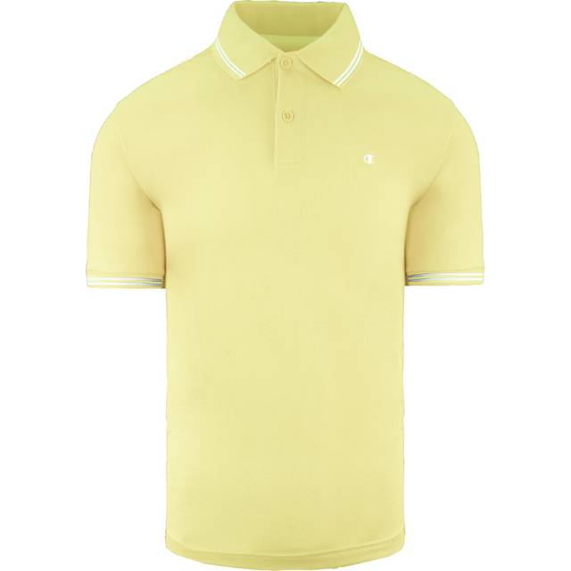 Champion Easy Fit Mens Yellow Polo Shirt Cotton - Size Small